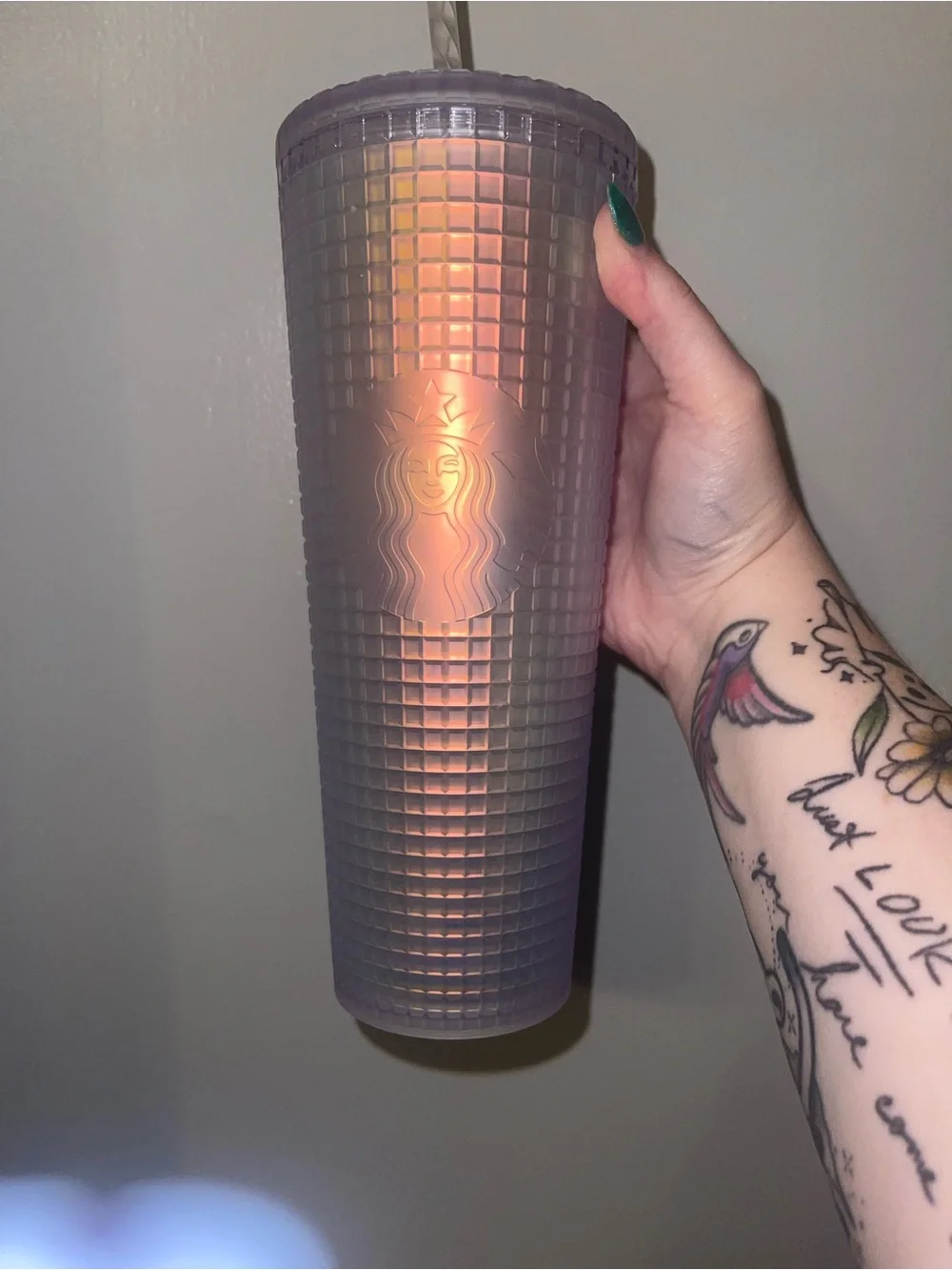 Starbucks Iridescent Lavender Studded Cold Cup
